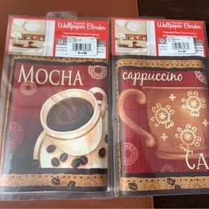 Coffee Themed Wallpaper Border